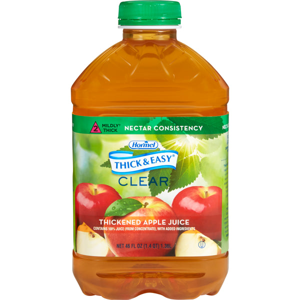 Thick & Easy® Thickened Beverage 46 oz. Bottle Apple Flavor Liquid IDDSI Level 2 Mildly Thick (797169_CS) 6/CS