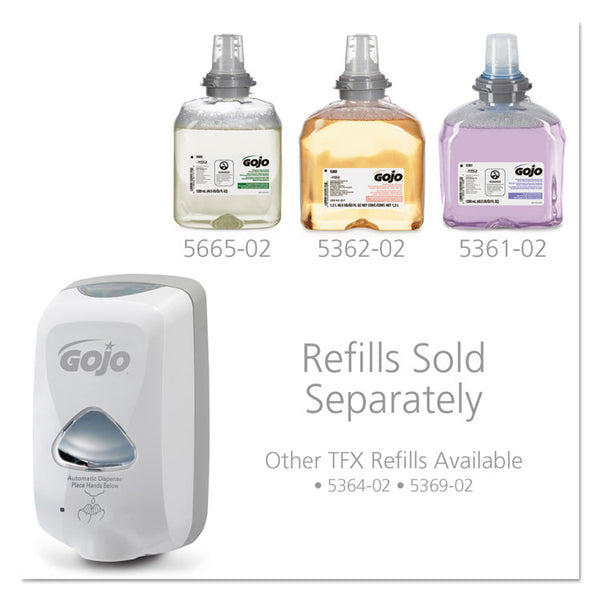 GOJO® TFX Touch-Free Automatic Foam Soap Dispenser, 1,200 mL, 4.1 x 6 x 10.6, Gray (GOJ274012)