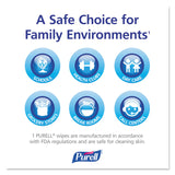 PURELL® Sanitizing Hand Wipes, Individually Wrapped, 5 x 7, Unscented, White, 100/Box (GOJ902210BX)