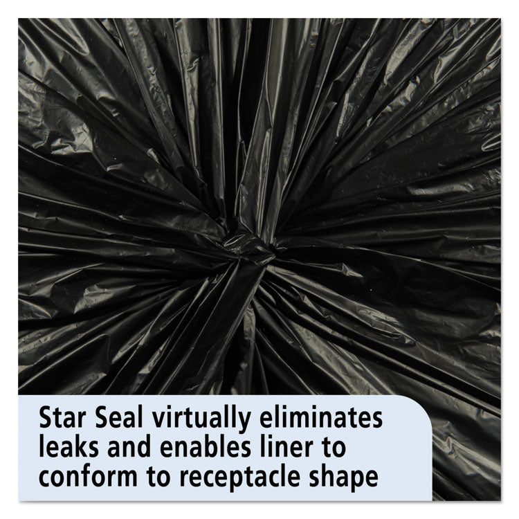 Stout® by Envision™ Total Recycled Content Plastic Trash Bags, 56 gal, 1.5 mil, 43" x 49", Brown/Black, 100/Carton (STOT4349B15) Case of 100