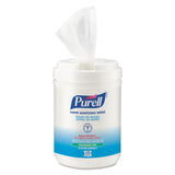 PURELL® Hand Sanitizing Wipes Alcohol Formula, 6 x 7, Unscented, White, 175/Canister, 6 Canisters/Carton (GOJ903106)