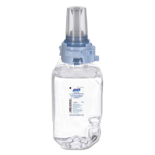 PURELL® Advanced Hand Sanitizer Foam, For ADX-7 Dispensers, 700 mL Refill, Fragrance-Free (GOJ870504EA)