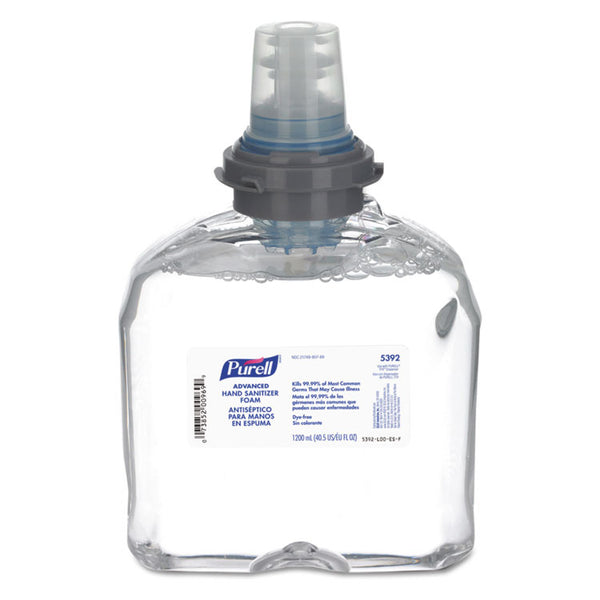 PURELL® Advanced TFX Refill Instant Foam Hand Sanitizer, 1,200 mL, Unscented (GOJ539202EA)