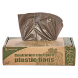 Stout® by Envision™ Controlled Life-Cycle Plastic Trash Bags, 39 gal, 1.1 mil, 33" x 44", Brown, 40/Box (STOG3344B11) Box of 40