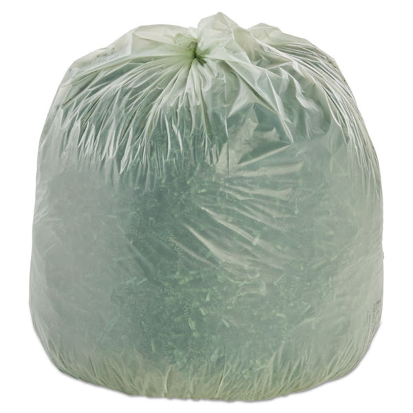 Stout® by Envision™ EcoSafe-6400 Bags, 30 gal, 1.1 mil, 30" x 39", Green, 48/Box (STOE3039E11) Box of 48
