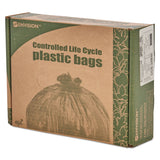 Stout® by Envision™ Controlled Life-Cycle Plastic Trash Bags, 39 gal, 1.1 mil, 33" x 44", Brown, 40/Box (STOG3344B11) Box of 40