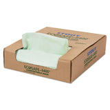 Stout® by Envision™ EcoSafe-6400 Bags, 30 gal, 1.1 mil, 30" x 39", Green, 48/Box (STOE3039E11) Box of 48