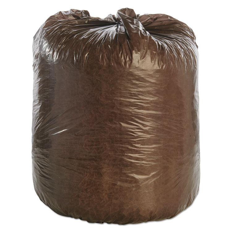 Stout® by Envision™ Controlled Life-Cycle Plastic Trash Bags, 30 gal, 0.8 mil, 30" x 36", Brown, 60/Box (STOG3036B80) Box of 60