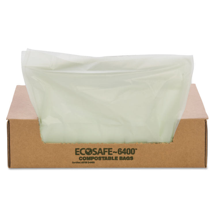 Stout® by Envision™ EcoSafe-6400 Bags, 48 gal, 0.85 mil, 42" x 48", Green, 40/Box (STOE4248E85) Box of 40