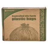 Stout® by Envision™ Controlled Life-Cycle Plastic Trash Bags, 39 gal, 1.1 mil, 33" x 44", Brown, 40/Box (STOG3344B11) Box of 40