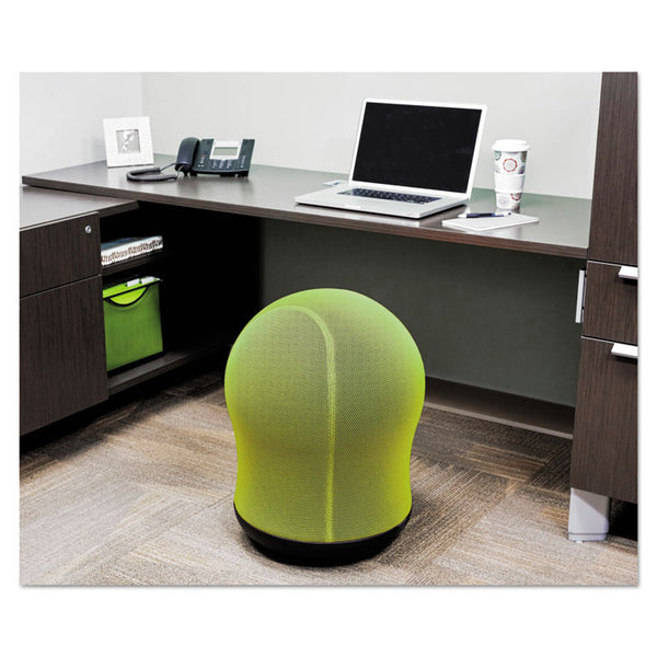Safco® Zenergy Swivel Ball Chair, Backless, Supports Up to 250 lb, Green Seat, Black Base, Ships in 1-3 Business Days (SAF4760GN)