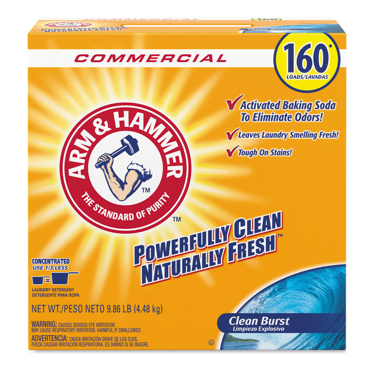 Arm & Hammer™ Powder Laundry Detergent, Clean Burst, 9.86 lb Box, 3/Carton (CDC3320000109) Case of 3