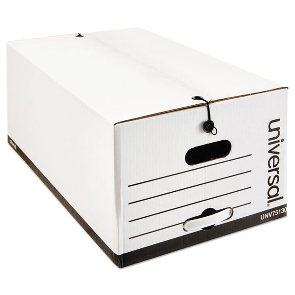 Universal® Economical Easy Assembly Storage Files, Legal Files, White, 12/Carton (UNV75130)