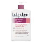 Lubriderm® Advanced Therapy Moisturizing Hand/Body Lotion, 16 oz Pump Bottle, 12/Carton (PFI48322) Case of 12