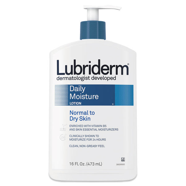 Lubriderm® Skin Therapy Hand and Body Lotion, 16 oz Pump Bottle, 12/Carton (PFI48323) Case of 12