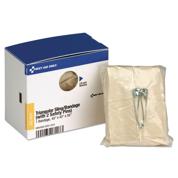 First Aid Only™ SmartCompliance Triangular Sling/Bandage, 40 x 40 x 56 (FAOFAE6007) Each