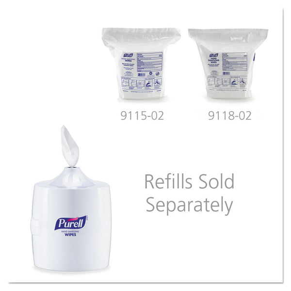 PURELL® Hand Sanitizer Wipes Wall Mount Dispenser, 1,200/1,500 Wipe Capacity, 13.3 x 11 x 10.88, White (GOJ901901) Each