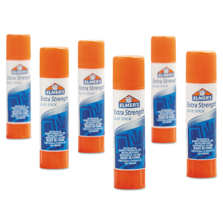 Elmer's® Extra-Strength Office Glue Stick, 0.28 oz, Dries Clear, 24/Pack (EPIE554) Pack of 24 Sticks