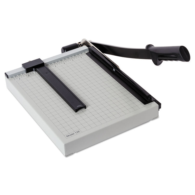 Dahle® Vantage Guillotine Paper Trimmer/Cutter, 15 Sheets, 12" Cut Length, Metal Base, 10 x 12.75 (DAH12E) Each