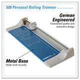 Dahle® Rolling/Rotary Paper Trimmer/Cutter, 7 Sheets, 18" Cut Length, Metal Base, 8.25 x 22.88 (DAH508) Each