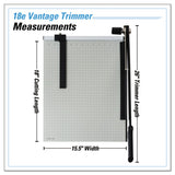 Dahle® Vantage Guillotine Paper Trimmer/Cutter, 15 Sheets, 18" Cut Length, Metal Base, 15.5 x 18.75 (DAH18E) Each