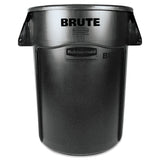 Rubbermaid® Commercial Vented Round Brute Container, 44 gal, Plastic, Black (RCP264360BK) Each