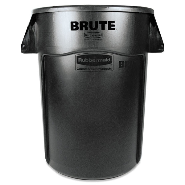 Rubbermaid® Commercial Vented Round Brute Container, 44 gal, Plastic, Black (RCP264360BK)