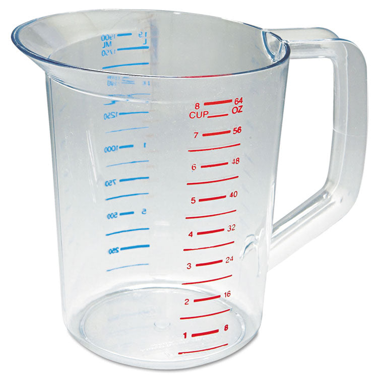 Rubbermaid® Commercial Bouncer Measuring Cup, 2 qt, Clear (RCP3217CLE)