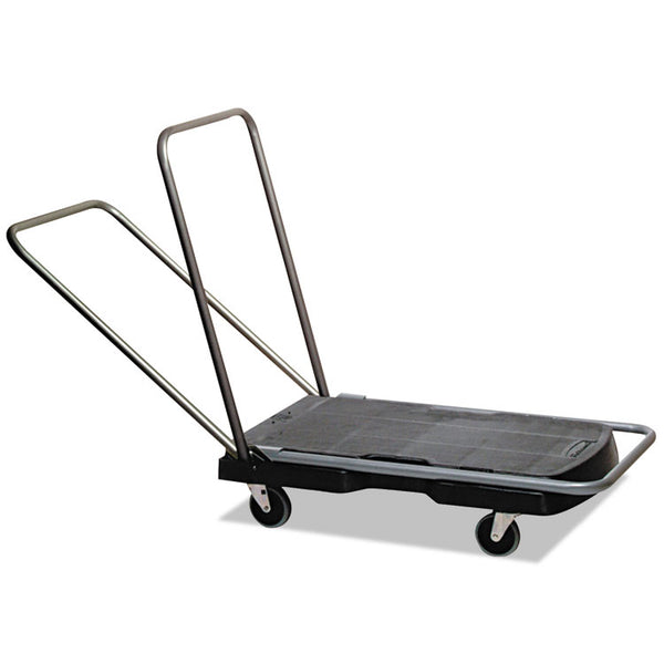 Rubbermaid® Commercial Utility-Duty Home/Office Cart, 250 lb Capacity, 20.5 x 32.5, Platform, Black (RCP440000)