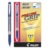 Pilot® Precise Grip Roller Ball Pen, Stick, Bold 1 mm, Blue Ink, Blue Barrel, Dozen (PIL28902)