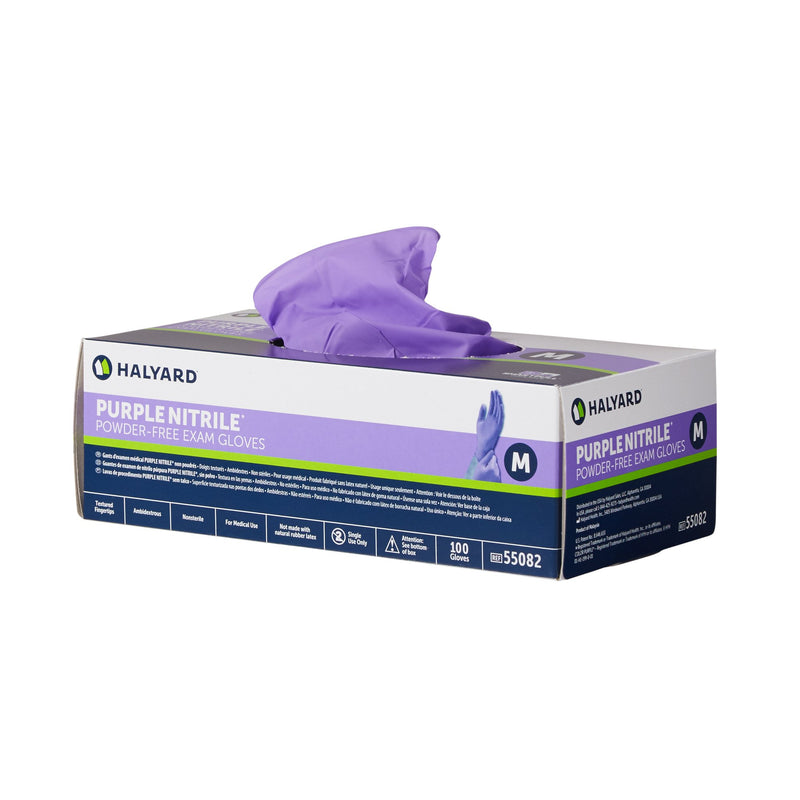 Purple Nitrile® Exam Glove Medium NonSterile Nitrile Standard Cuff Length Textured Fingertips Purple Chemo Tested (365061_CS) 1000/CS