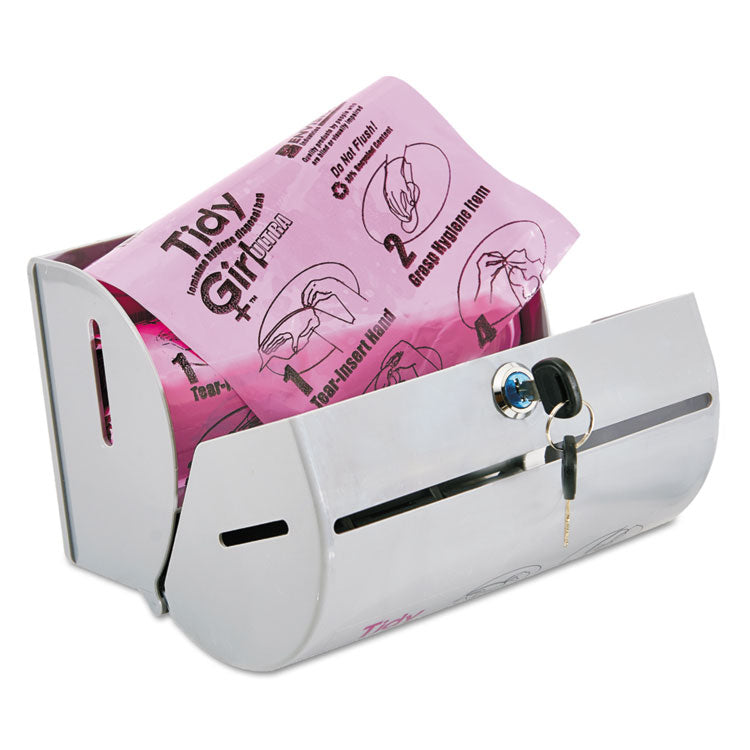 Tidy Girl™ Plastic Feminine Hygiene Disposal Bag Dispenser, Gray (STOTGUDPV2) Each