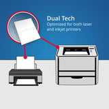 Avery® Medium Embossed Tent Cards, White, 2.5 x 8.5, 2 Cards/Sheet, 50 Sheets/Box (AVE5305) Each