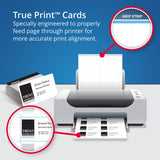 Avery® True Print Clean Edge Business Cards, Inkjet, 2 x 3.5, White, 200 Cards, 10 Cards/Sheet, 20 Sheets/Pack (AVE8871)