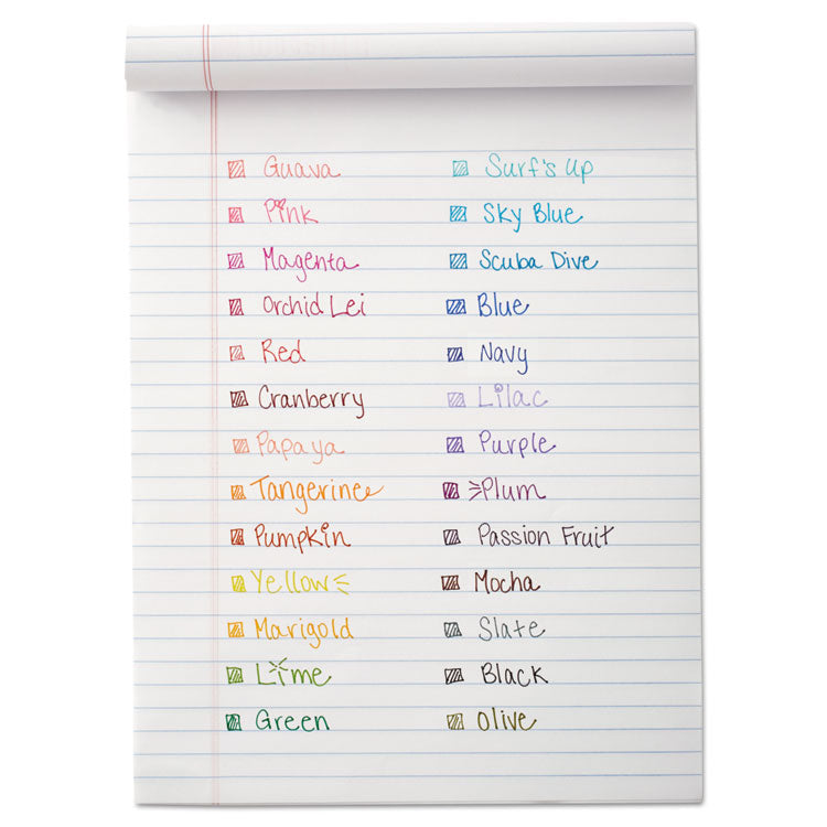 Paper Mate® Flair Candy Pop Porous Point Pen, Stick, Medium 0.7 mm, Assorted Ink and Barrel Colors, 36/Pack (PAP1984556) Box of 36