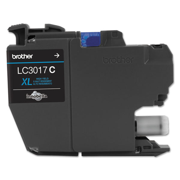 Brother LC3017C Innobella High-Yield Ink, 550 Page-Yield, Cyan (BRTLC3017C)