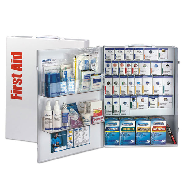 First Aid Only™ ANSI 2015 SmartCompliance General Business First Aid Kit for 150 People, 925 Pieces, Metal Case (FAO90732021) Each