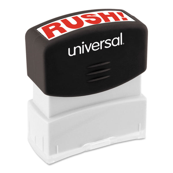 Universal® Message Stamp, RUSH, Pre-Inked One-Color, Red (UNV10069)