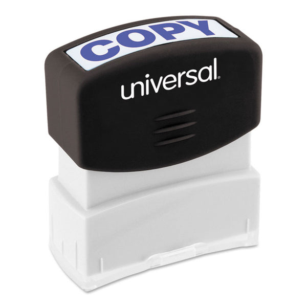 Universal® Message Stamp, COPY, Pre-Inked One-Color, Blue (UNV10047)