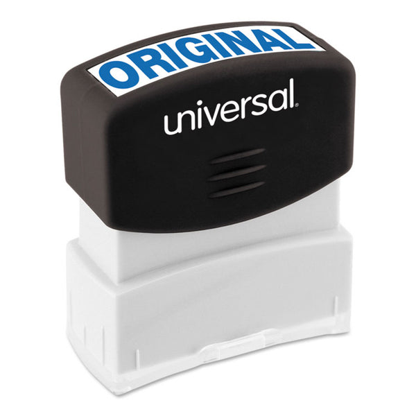 Universal® Message Stamp, ORIGINAL, Pre-Inked One-Color, Blue (UNV10060)