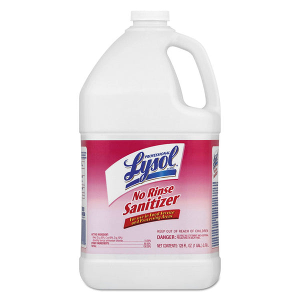 Professional LYSOL® Brand No Rinse Sanitizer Concentrate, 1 gal Bottle, 4/Carton (RAC74389)