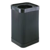 Safco® At-Your-Disposal Top-Open Receptacle, 38 gal, Polyethylene, Black (SAF9790BL)