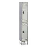 Safco® Double-Tier Locker, 12w x 18d x 78h, Two-Tone Gray (SAF5523GR) Each