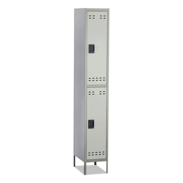 Safco® Double-Tier Locker, 12w x 18d x 78h, Two-Tone Gray (SAF5523GR)
