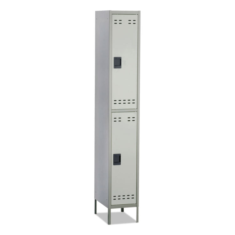 Safco® Double-Tier Locker, 12w x 18d x 78h, Two-Tone Gray (SAF5523GR) Each