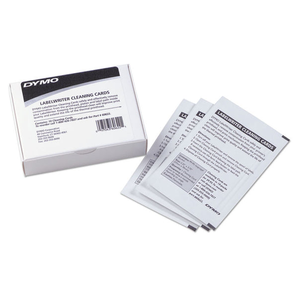 DYMO® LabelWriter Cleaning Cards, 10/Box (DYM60622)