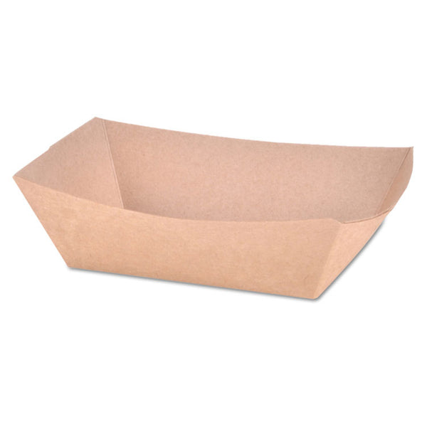 SCT® Eco Food Trays, 1 lb Capacity, Brown Kraft, Paper, 1,000/Carton (SCH0513)