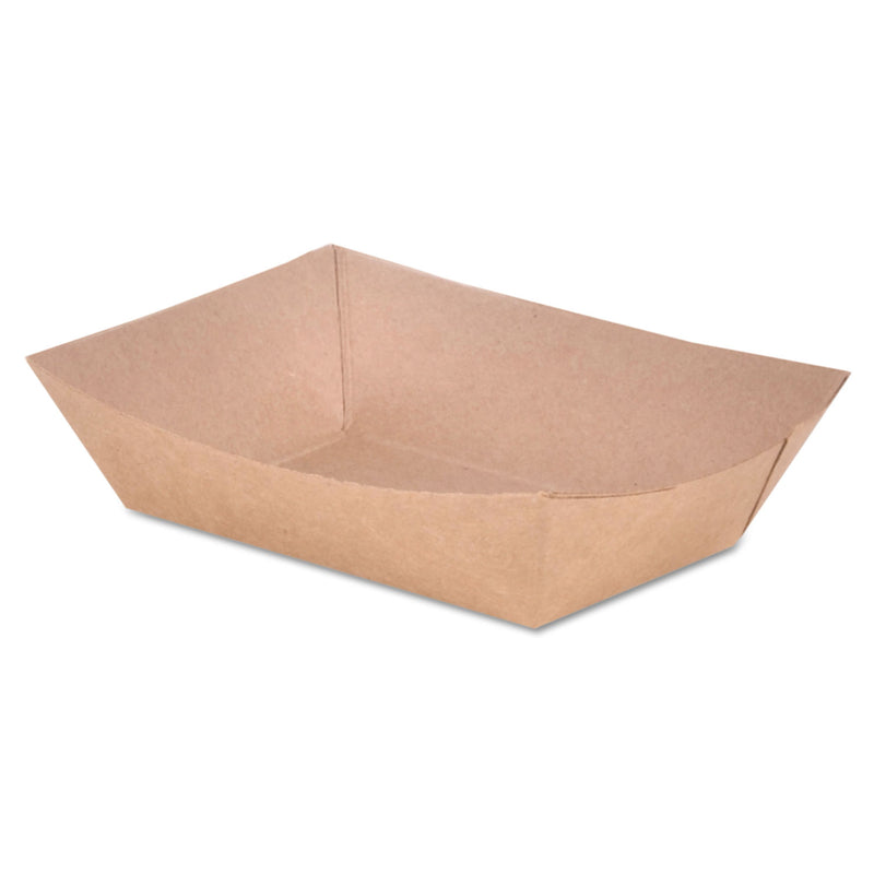 Eco Food Trays, 0.25 lb Capacity, 4 x 2.68 x 1.03, Brown, Paper, 1,000/Carton (SCH0501) Case of 1000