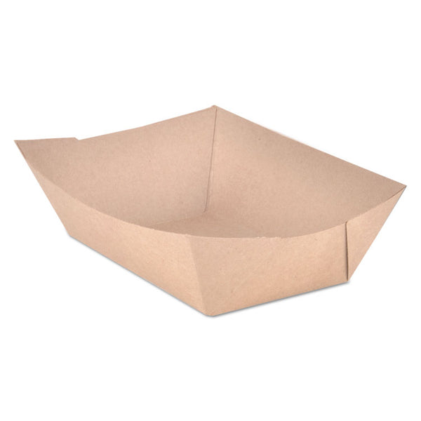 SCT® Eco Food Trays, 3 lb Capacity, Brown Kraft, Paper, 500/Carton (SCH0525)