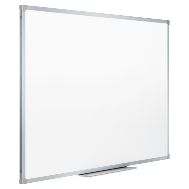 Mead® Dry Erase Board with Aluminum Frame, 72 x 48, Melamine White Surface, Silver Aluminum Frame (MEA85358) Each